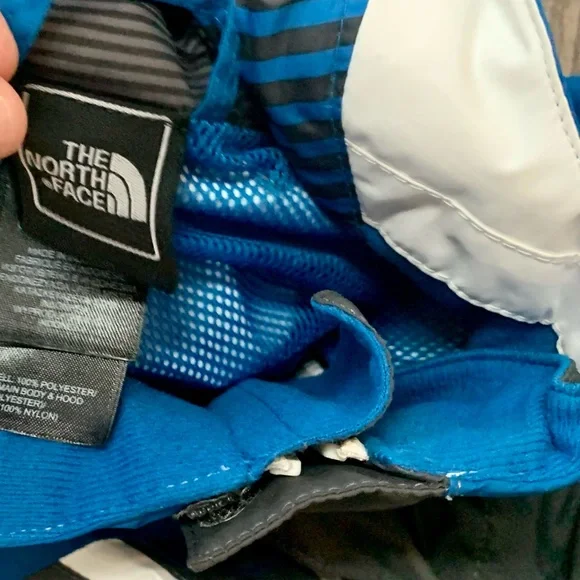 The North Face Striped Blue and White Jacket - Picture 2 of 2